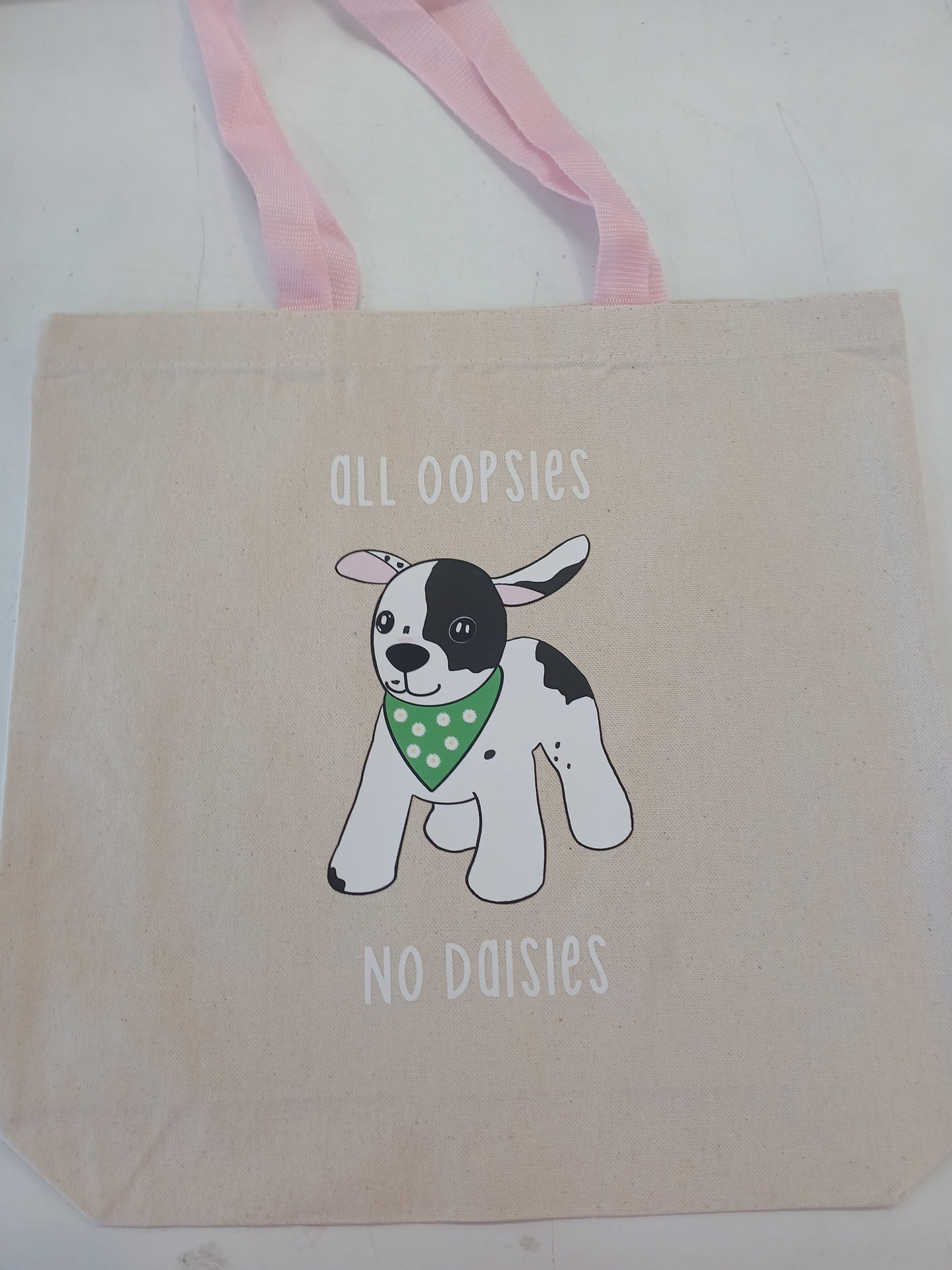 All Oopsies No Daisies Tote- Pink Handles- Wanderland