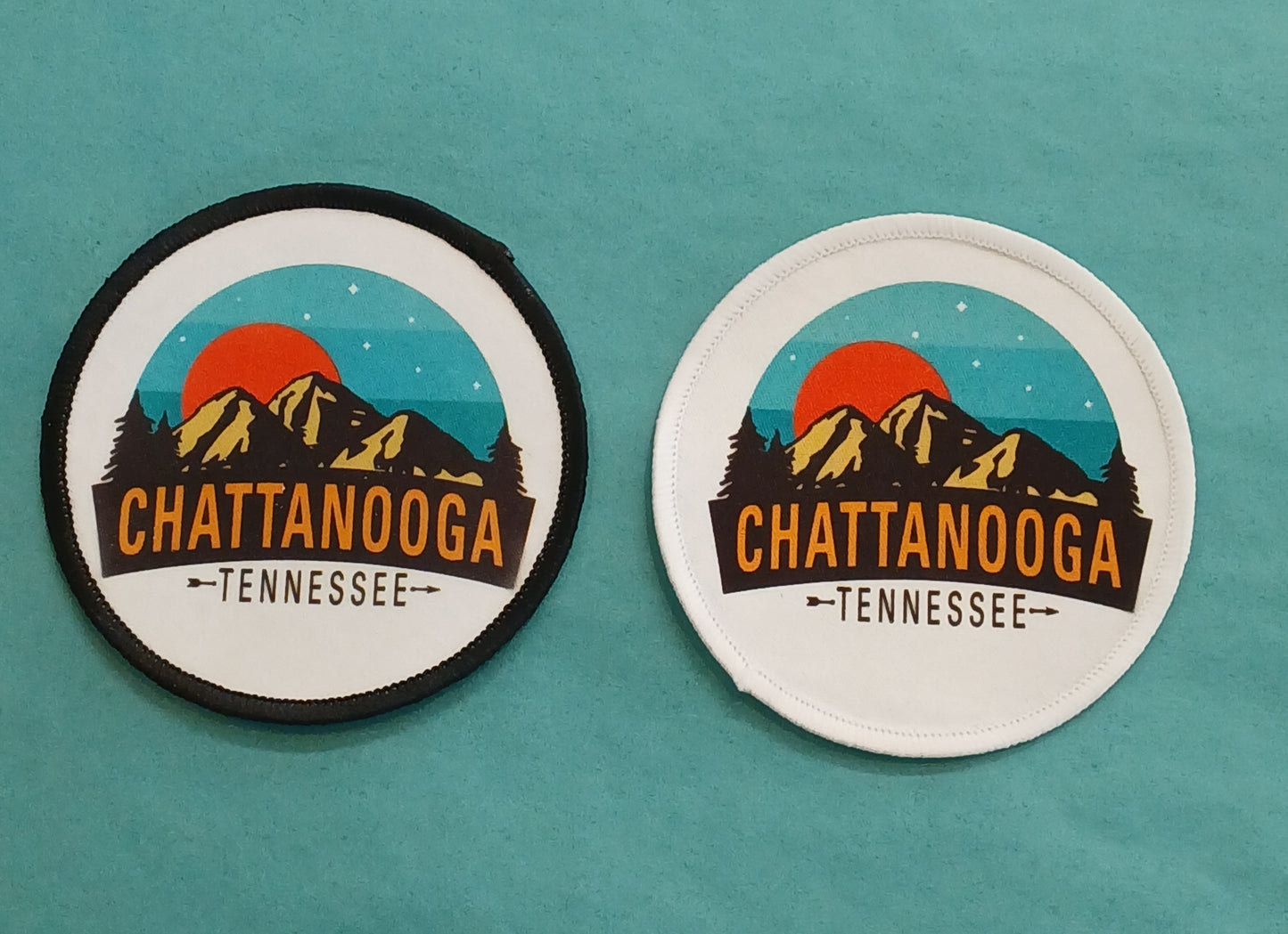 Brilliant Teal Sunrise Patch