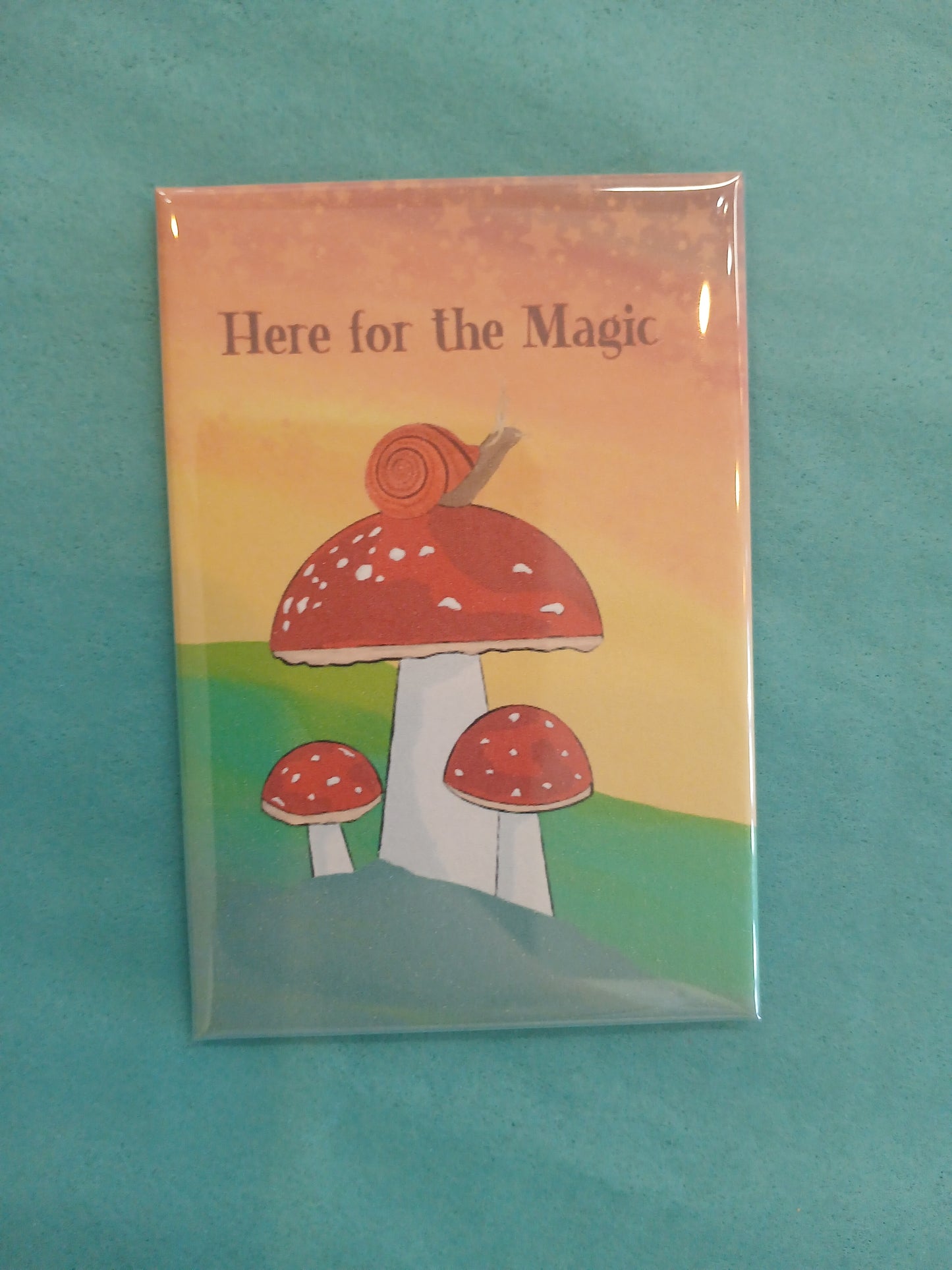 Here For The Magic Kitchen Magnet