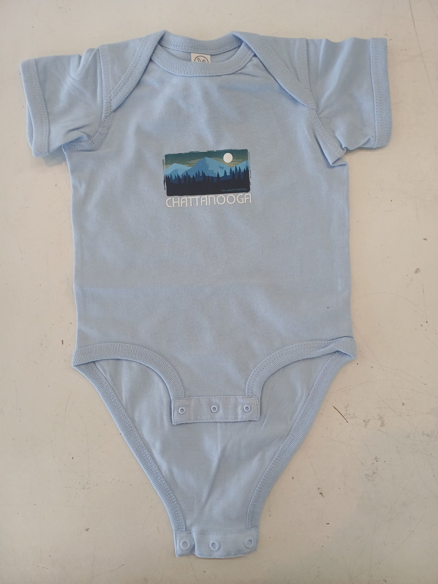Blue Moon Rising Onesie- Blue
