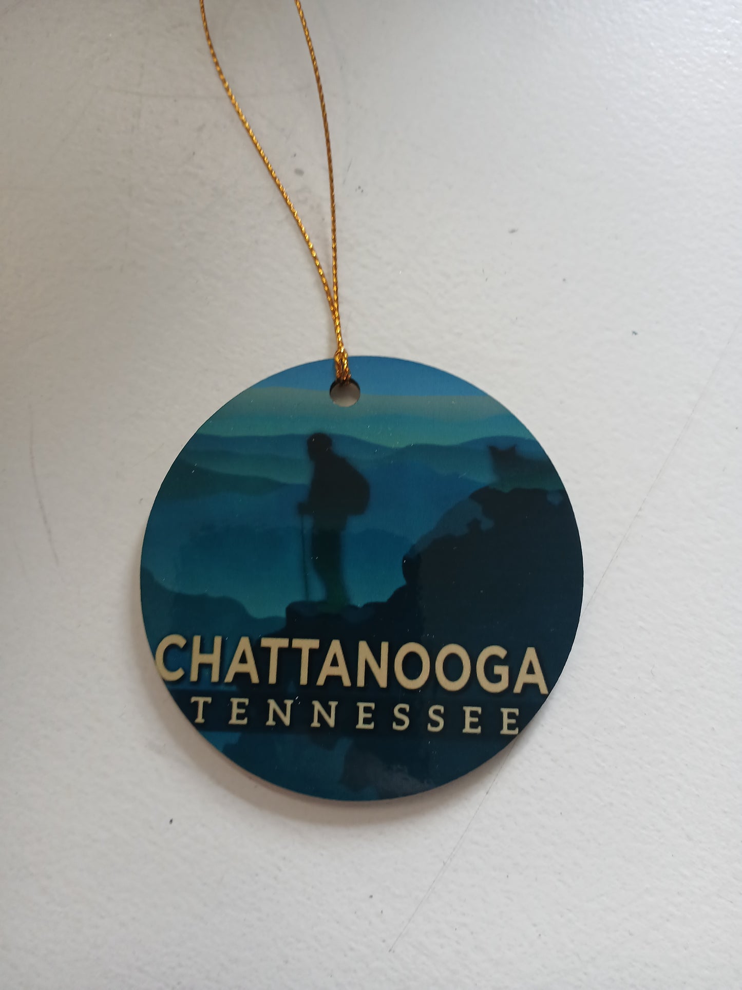 Chattanooga Hiker Wooden Ornament-Marcy Johnson