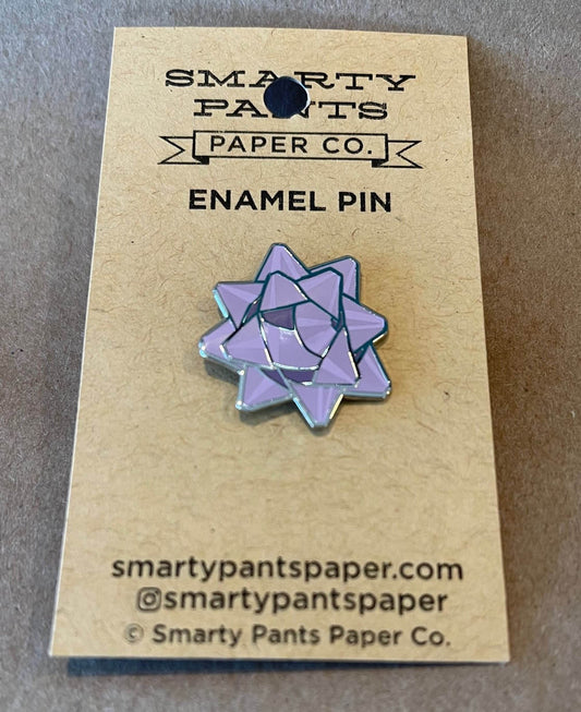 Purple Bow Pin - Smarty Pants Paper Co.