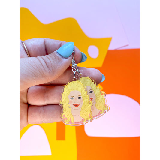 Dolly Parton Earrings-Paris Woodhull