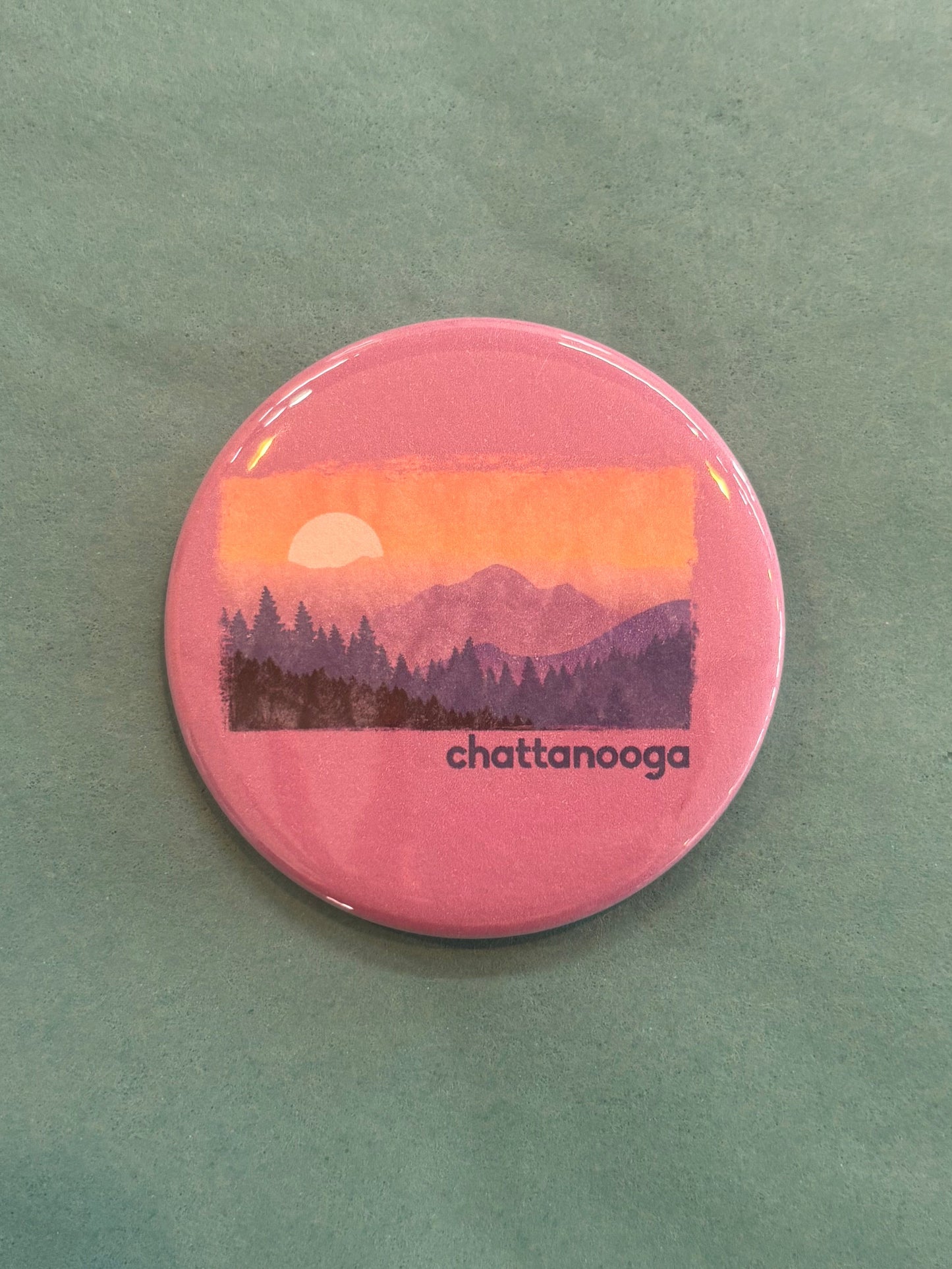 Purple Mountain Majesty 2.25 Inch Button - Wanderland