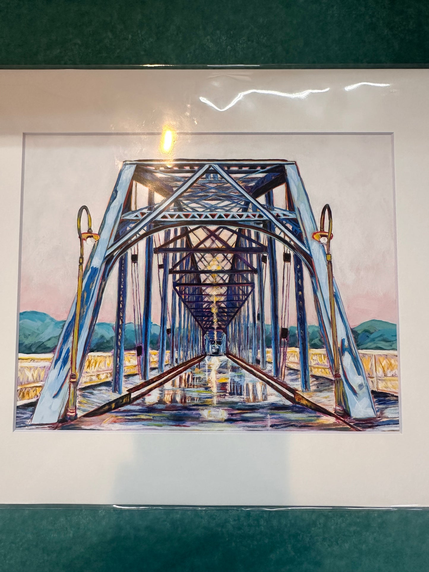 Blue Walnut Street Bridge 11x14 - Adrienne Powell