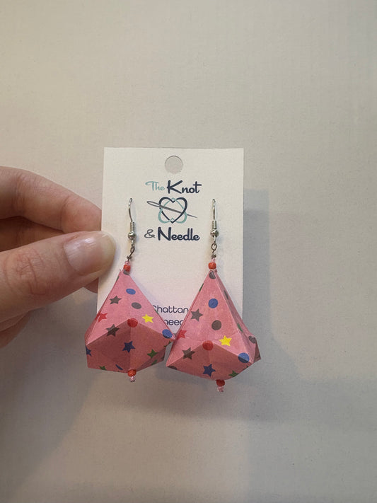 Origami Earrings-Knot & Needle