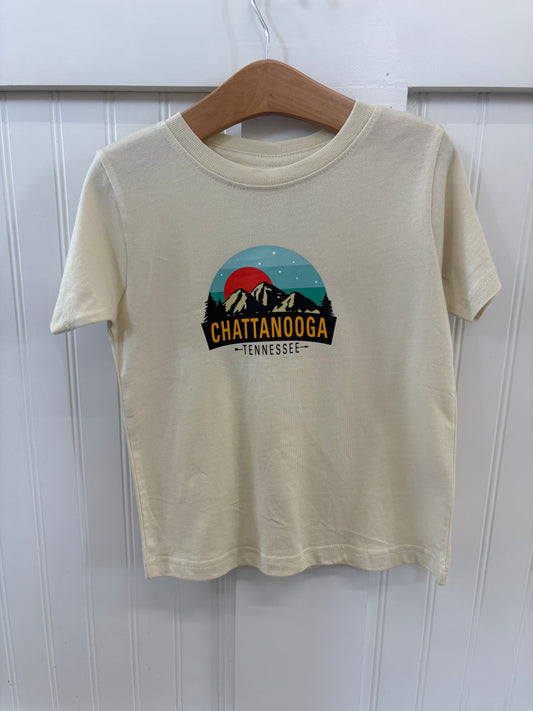 Brilliant Teal Sunrise Cream Youth Shirt