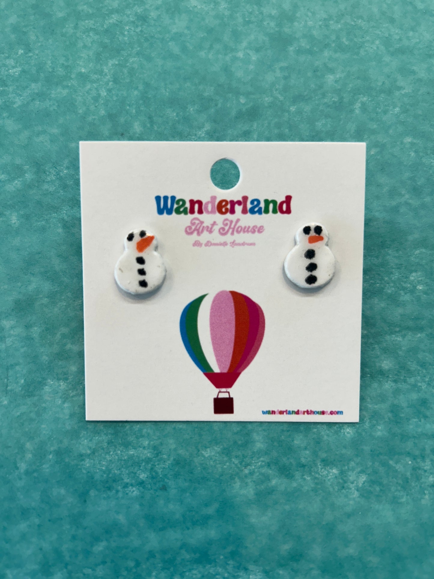 Snowman Stud Earrings- Wanderland