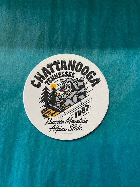 Alpine Slide Ceramic Coaster- Native Made