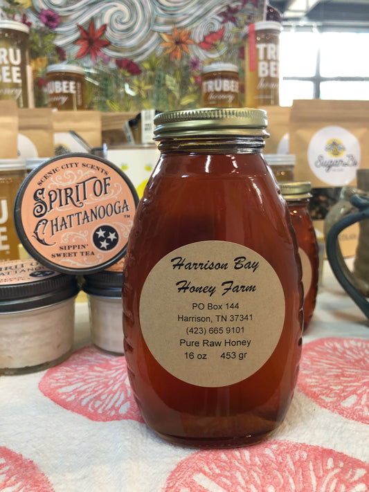 Wildflower Honey Queenline Glass-Harrison Bay Honey Farm