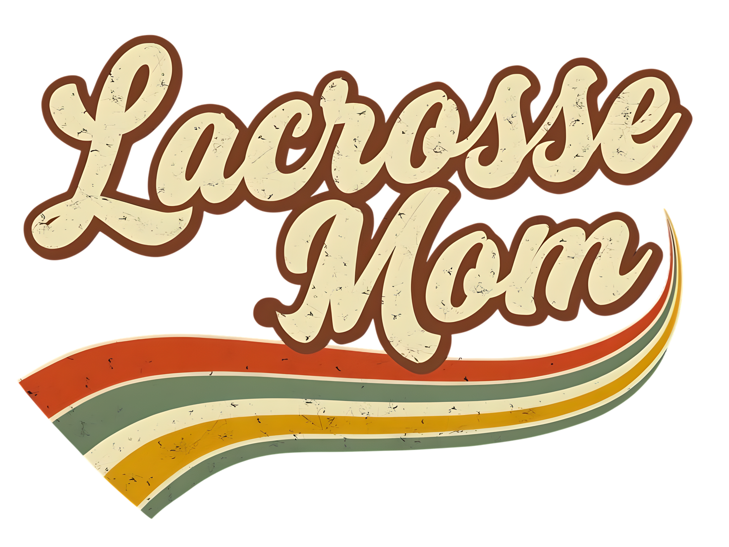 Retro Lacrosse Mom Sticker