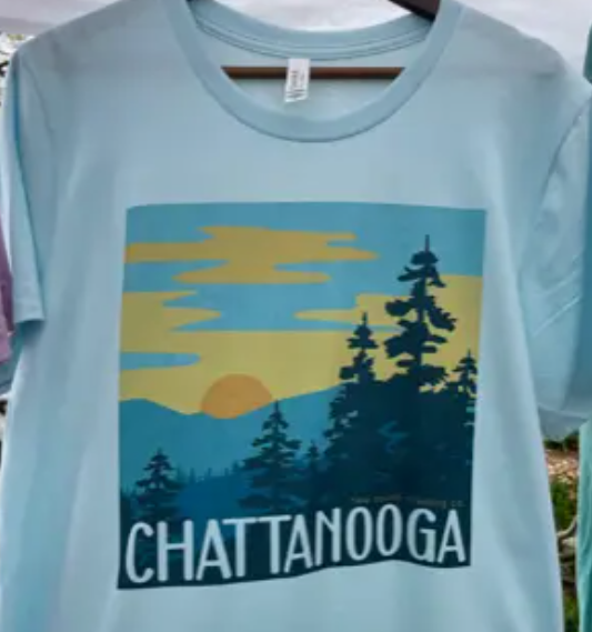 Ice Blue Mountains Tshirt-New South Trading Co