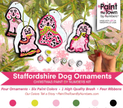 Staffordshire Dog Ornaments-Paint the Town