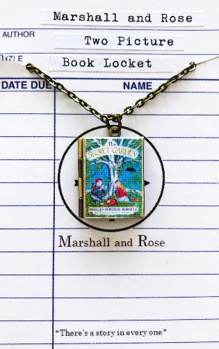 Book Locket Necklace-Marshall & Rose