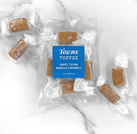 Sweet Cream Vanilla Caramels-Towns Toffee