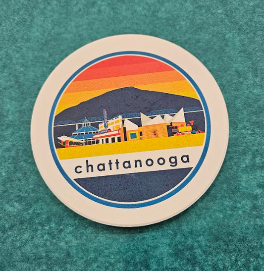 Landmarks Ceramic Coaster-Marcy Johnson