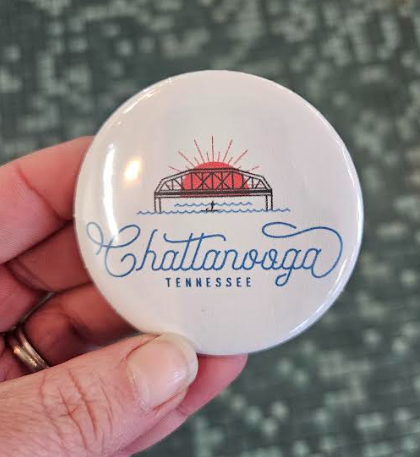 Chattanooga Paddleboard Button 2.25 Inch-Locals Only