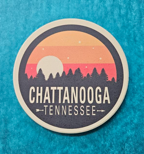 Happy Little Sunset Ceramic Coaster-New South