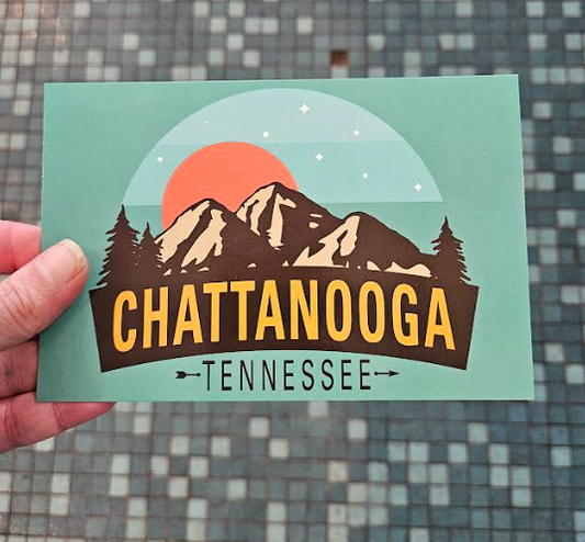 Brilliant Teal Sunrise Postcard