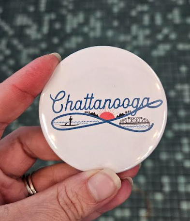 River Sunrise 2.25 Button