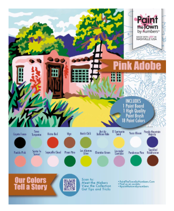Paint the Town by Numbers - Pink Adobe