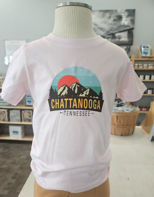 Brilliant Teal Youth Sunrise Pink T-Shirt