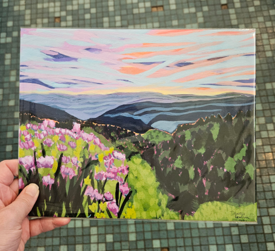 Blue Ridge Mountains Sunset - Danielle Landrum 8x10 Print