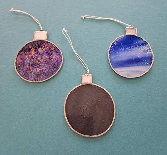 Round Stained Glass Ornament
