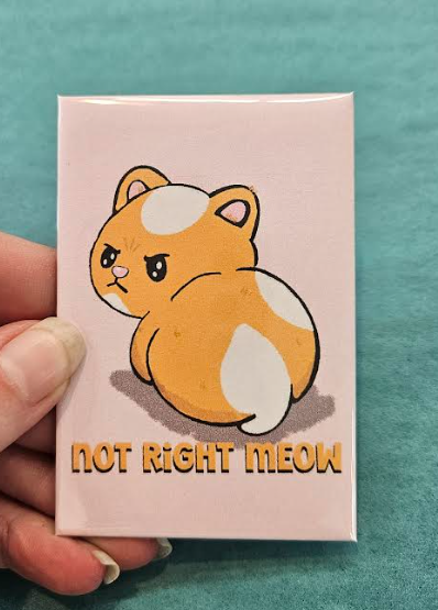 Not Right Meow Kitchen Magnet-Wanderland