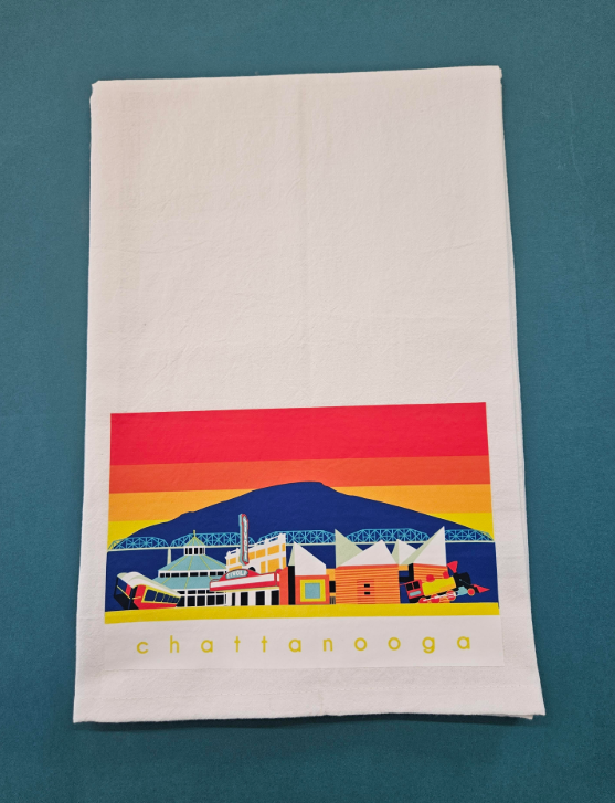 Chattanooga Landmarks Tea Towel