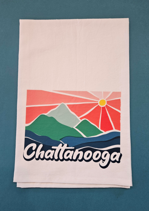 Chattanooga Sunburst tea towel