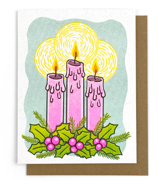 Christmas Candle Note Card-Smarty Pants