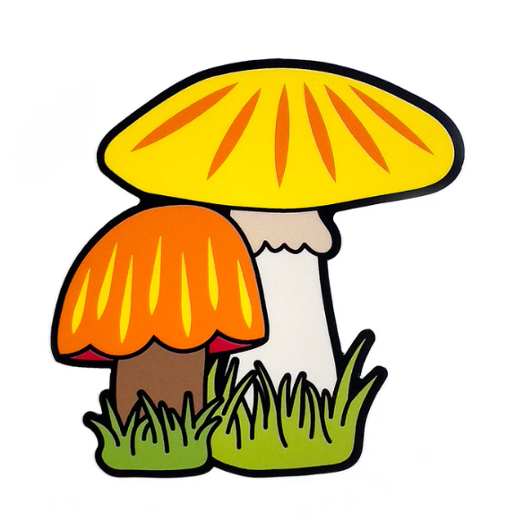 Mushroom Sticker-Smarty Pants