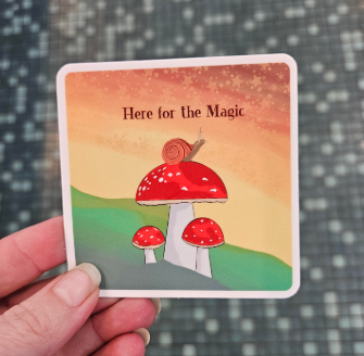 Here For The Magic Sticker-Wanderland