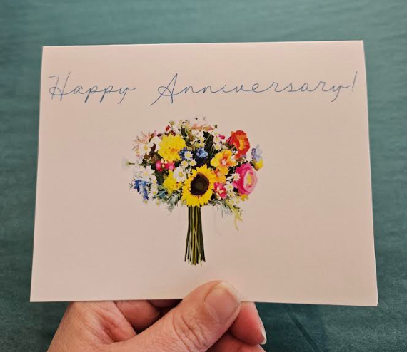 Happy Anniversary Bouquet Greeting Card-Wanderland