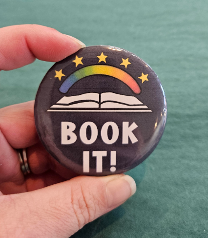 Book It 2.25 Inch Button-Wanderland