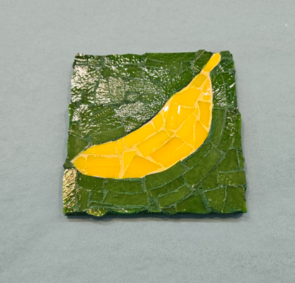 Banana Mosaic Coaster-Danielle Landrum