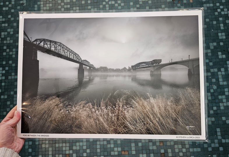 Fog Between The Bridges 12x18-Steven Llorcca