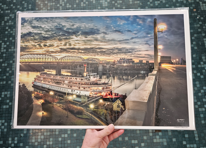Sunset On Delta Queen 12x18-Steven Llorca