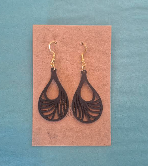 Abstract Wave Earrings-Wanderland