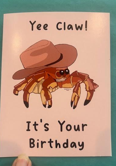 Yee Claw Birthday Card