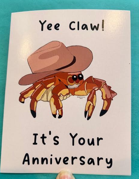 Yee Claw Anniversary Greeting Card