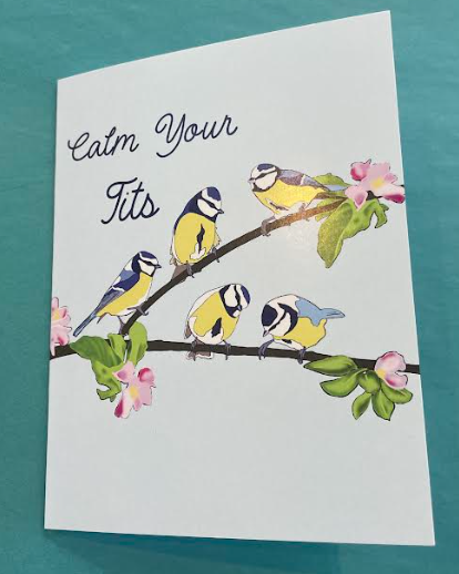 Calm Your Tits Greeting Card
