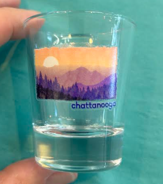 Purple Mountain Majesty Shot Glass