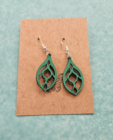 Abstract Leaf Earrings-Wanderland