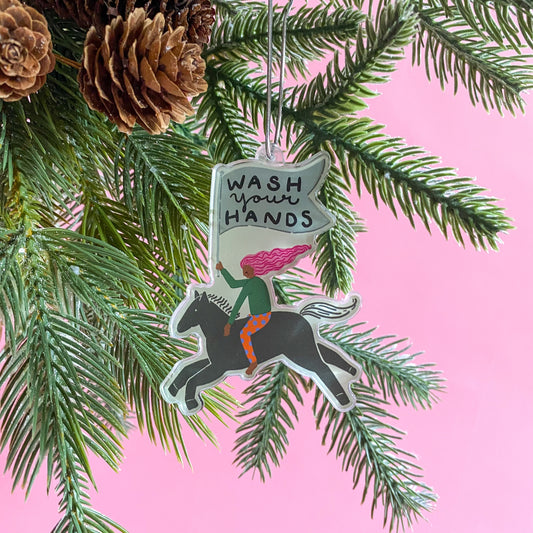 Wash your hands Ornament-Paris Woodhull