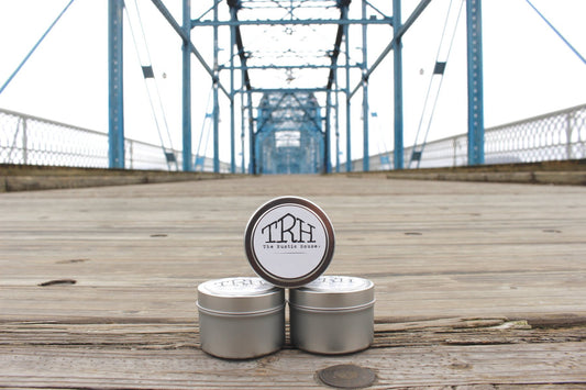 The Rustic House Luxury Soy Candle travel tin