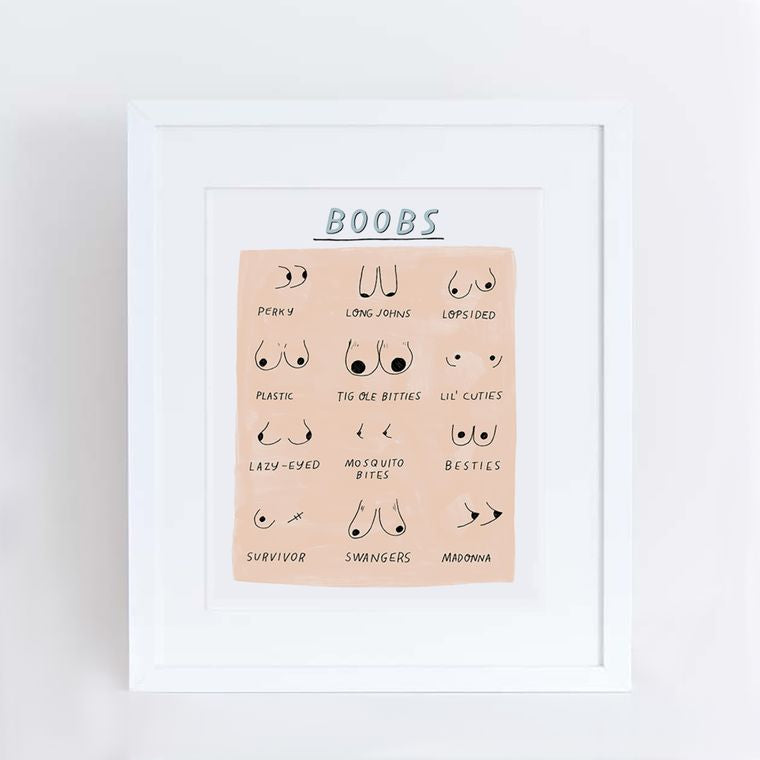 Boobs Print 8x10 - Aviate Press