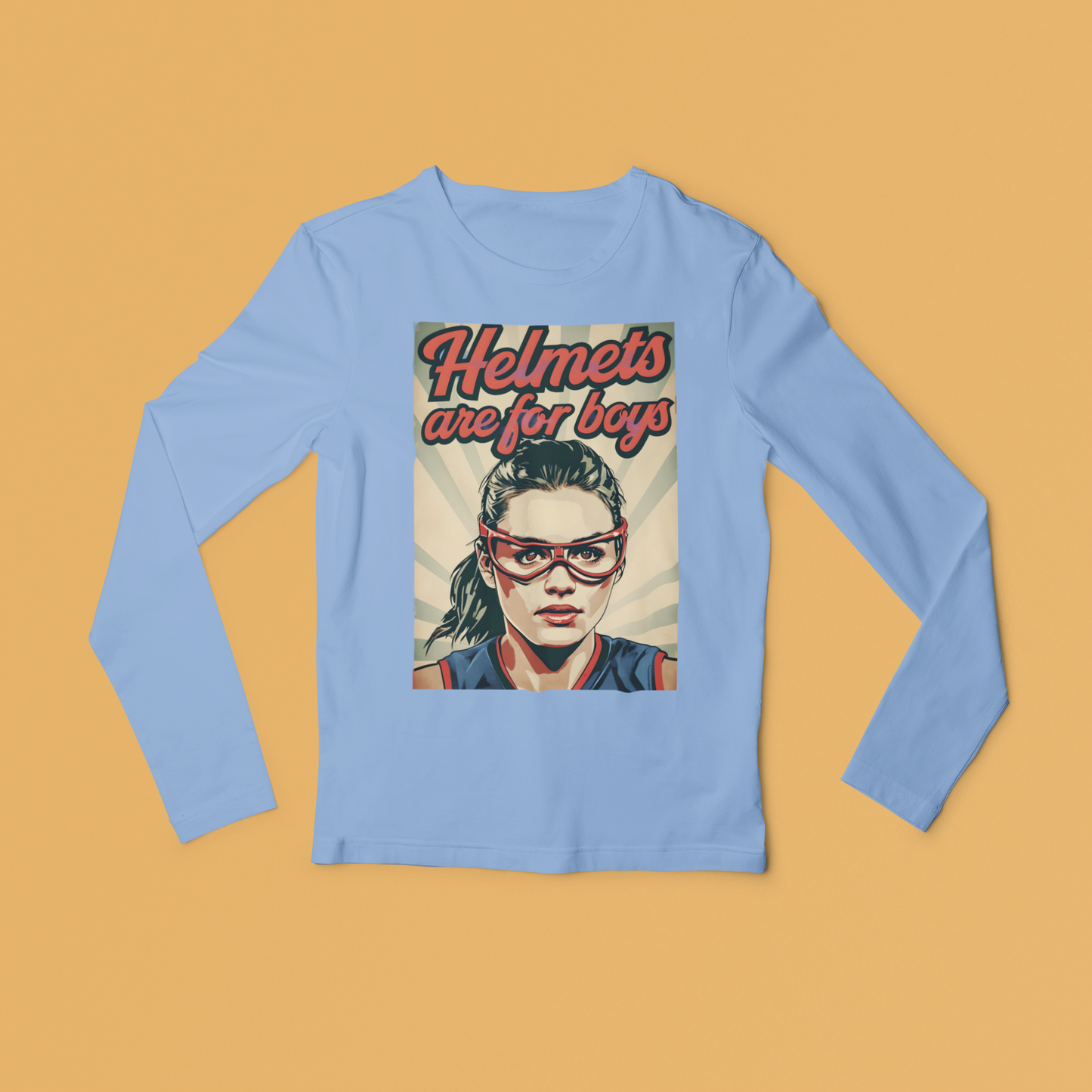 Helmets Are For Boys Long Sleeved Tee
