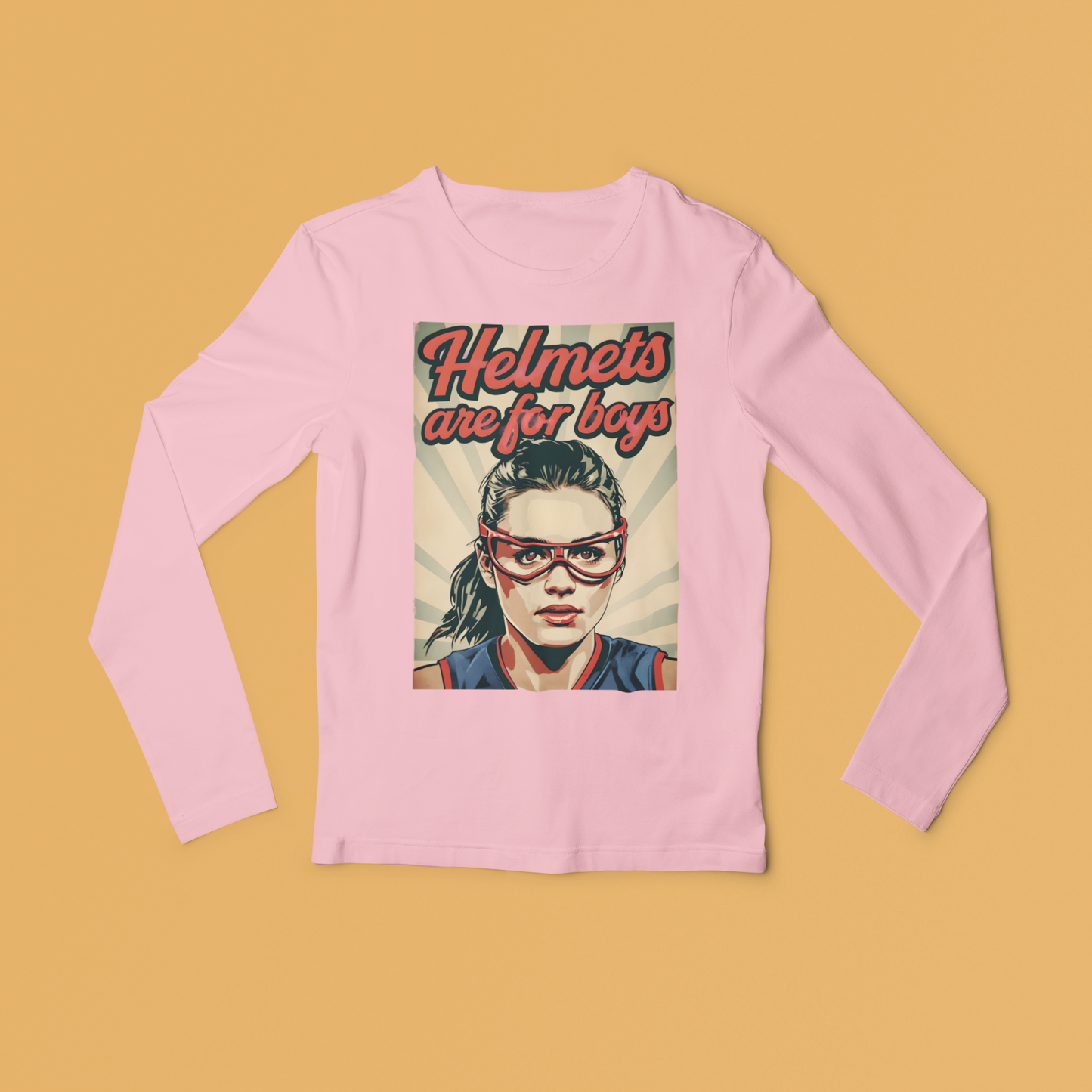 Helmets Are For Boys Long Sleeved Tee